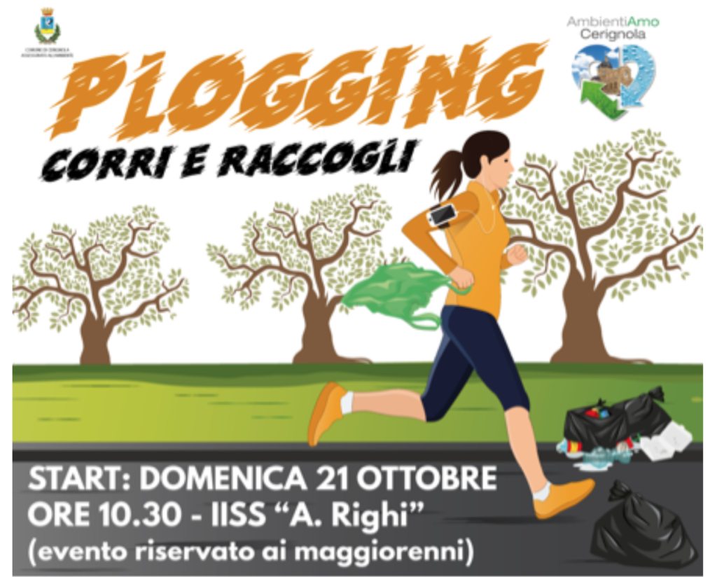 Finalmente anche a Cerignola sarà possibile fare Plogging, lo sport che fa bene all’ambiente.