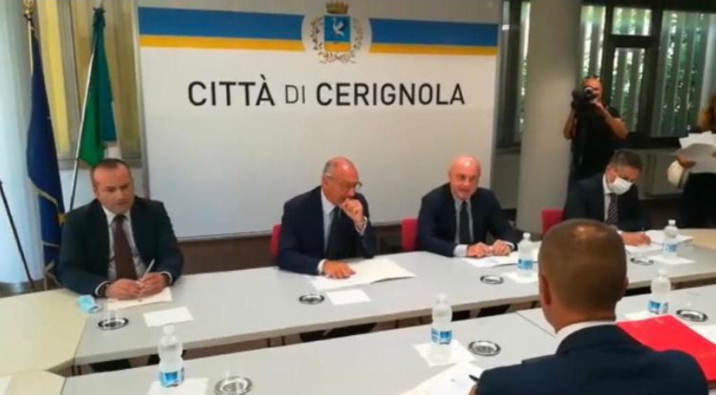 Il 5 ottobre 2020 è stato sottoscritto in Prefettura a Foggia il Patto per l’attuazione della Sicurezza Urbana del Comune di Cerignola.